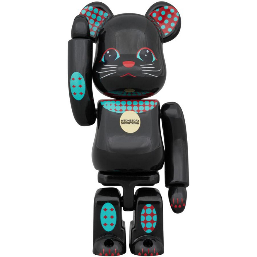 BEETLE BE@RBRICK 招財貓 星期三的DOWNTOWN 水曜日のダウンタウン 庫柏力克熊 吊卡 100%