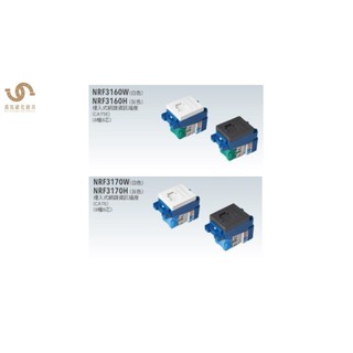 國際牌Panasonic RISNA系列 埋入式網路資訊插座 8極8芯 NRF3160 NRF3170