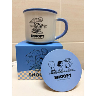 Snoopy史努比午茶時光馬克杯（附杯墊）