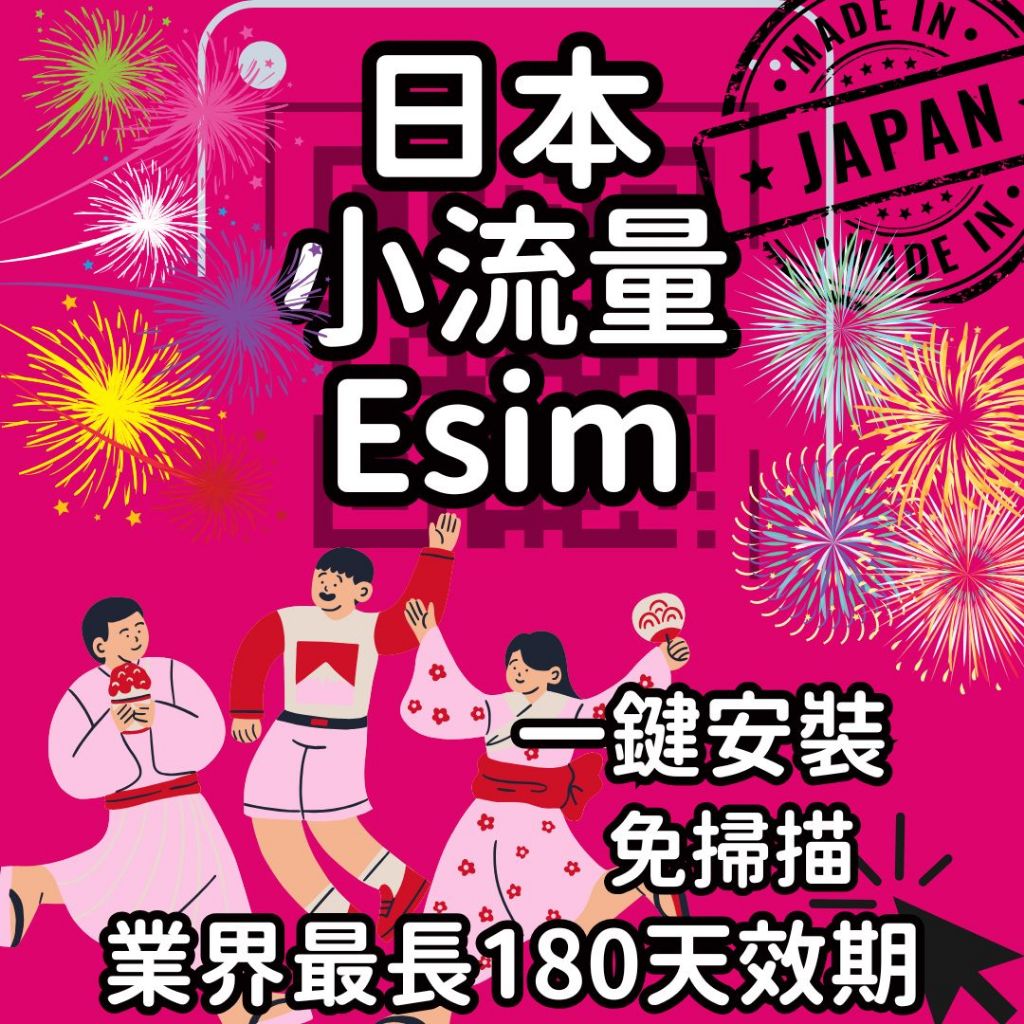 【桃子屁股】日本esim得來速 | 日本小資款 小流量 免插卡 免寄送 日本全區 自行兌換免等待 日本網卡 日本esim
