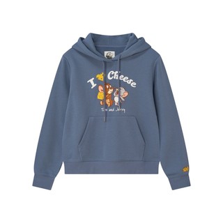 GIORDANO 女裝我愛起司印花連帽TEE 湯姆貓與傑利鼠系列 05396616