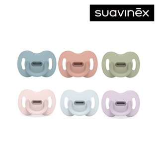 【BEABA】Suavinex蘇維妮超輕全矽膠雙扁型安撫奶嘴｜ 柔軟 彈性 矽膠 仿乳形 人體工學