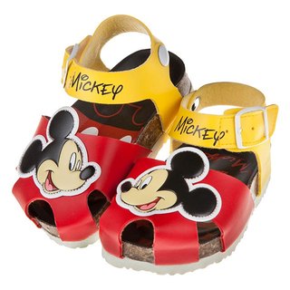 ［出清品］《布布童鞋》Disney迪士尼米奇紅色護趾歐風兒童氣墊涼鞋(18公分)