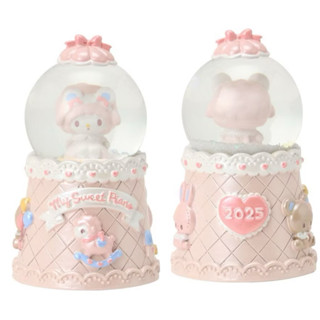 三麗鷗 SANRIO PIANO 聖誕節水晶球 雪球 彼安諾 小羊 桌面擺飾 陶瓷 玻璃 擺件