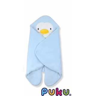 Puku 藍色企鵝造型包巾