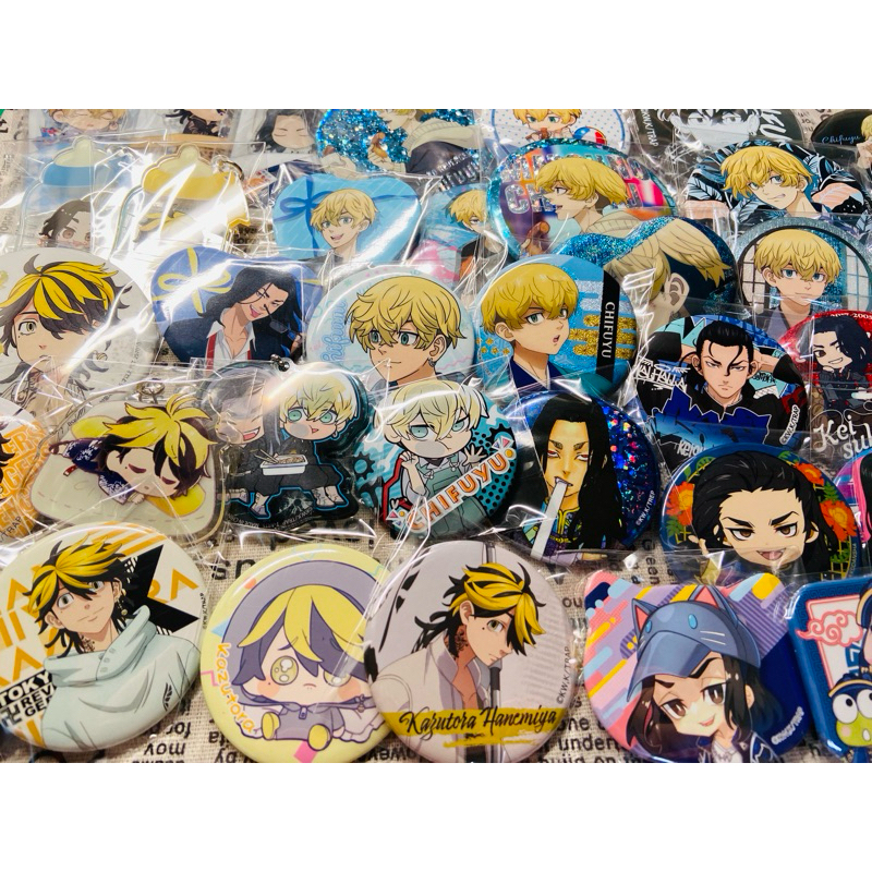 新上架b賣場 東京復仇者 東卍 松野千冬 千冬 羽宮一虎 一虎 場地圭介 場地 徽章原畫吊飾軟膠大徽章立牌