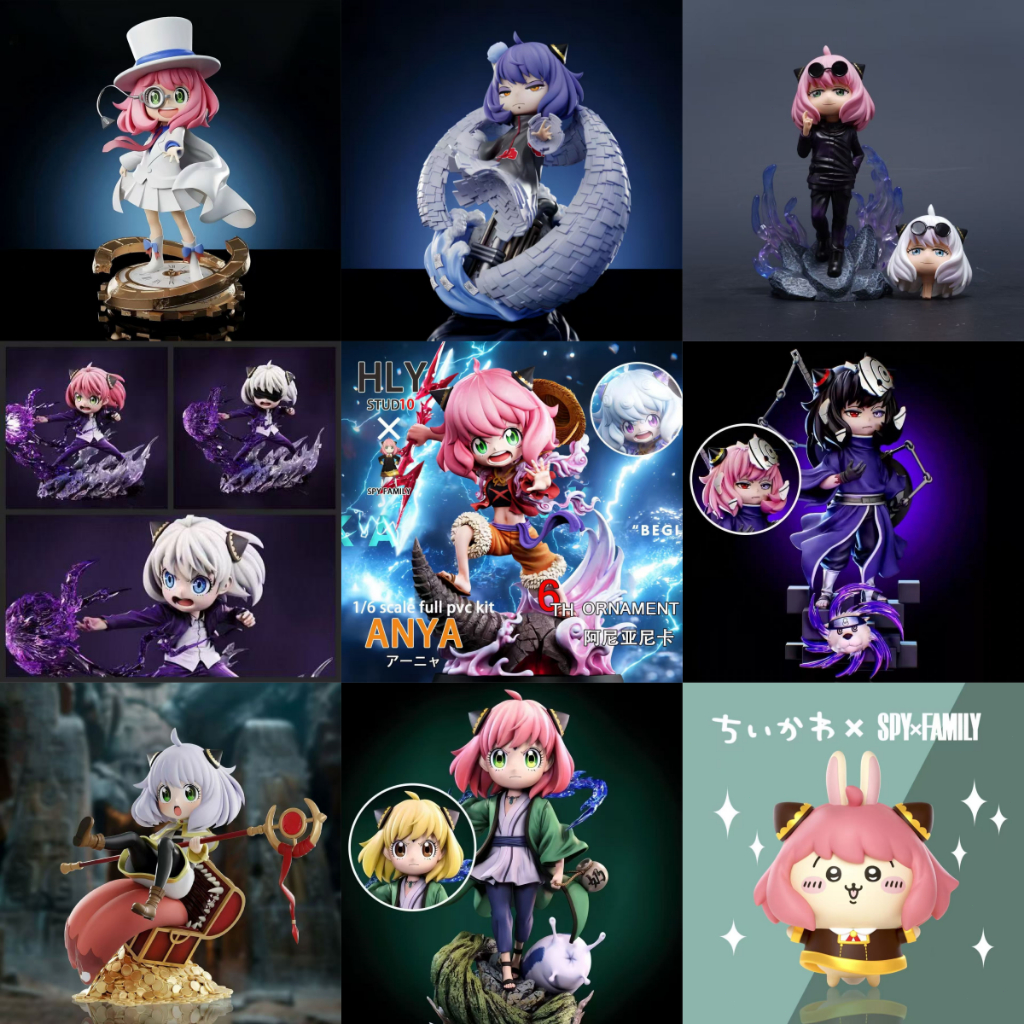 新品 免運⭐安妮亞cos手辦🌟安妮亞cos大合集  安妮亞公仔 阿尼亞cos 名偵探柯南 芙莉蓮 動漫周邊擺件 桌面擺件