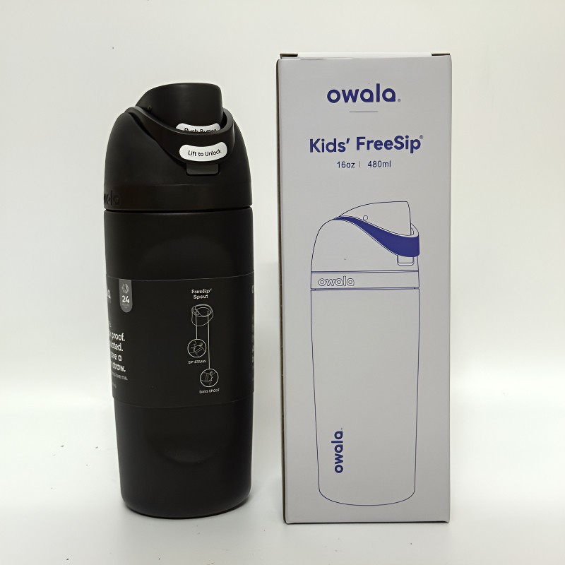 【活動促銷 優惠多多 】好市多 兒童水壺 16oz/480ml 不鏽鋼 黑暗 owala freesip Kids