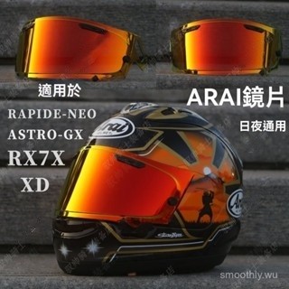 適用於RX7X/XD/NEO/ASTRO-GX電鍍鏡片全盔幻彩鏡極光鏡片防霧貼 安全帽鏡片極光藍 極光紅 抗UV護目鏡