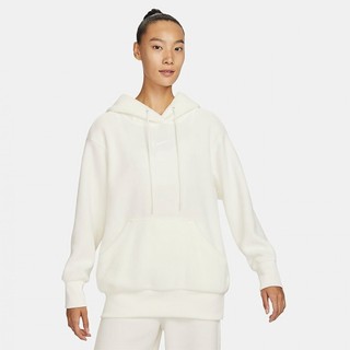 【Sharkhead】現貨 Nike NSW 帽T 連帽長袖 毛毛 長袖 米白 熊寶寶 白色 奶油 DQ6841-133