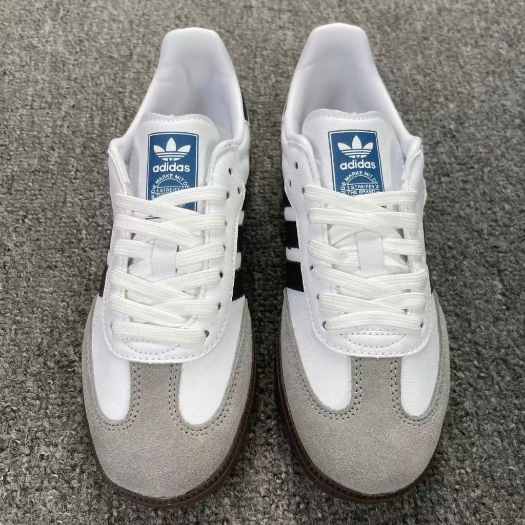 adidas 休閒鞋 Samba OG 白 黑 男女鞋 麂皮 經典款 德訓鞋 愛迪達 三葉草