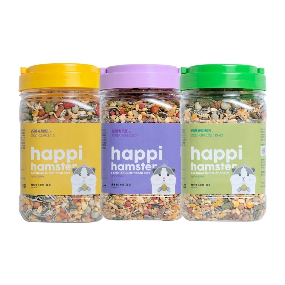Happi Hamster 600G 優選倉鼠飼料 沙鼠飼料 鼠鼠飼料 小鼠飼料 亮麗毛髮 健康免疫 健康樂活