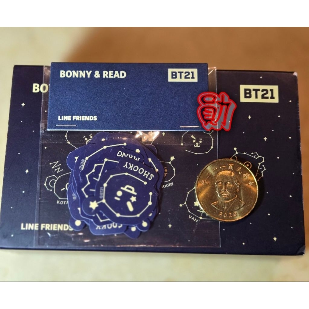勛【絕版聯名】BT21 x BONNY & READ 全員星座圖貼紙 ✨ 全新現貨 (可速發) 260125