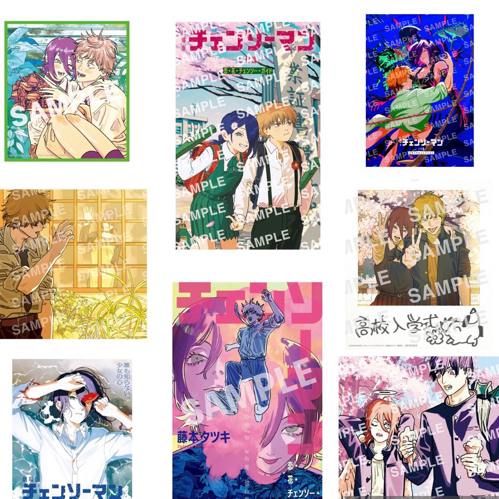 鏈鋸人 劇場版 蕾潔篇 日本 入場特典 學生 拍立得 電影 視覺卡片 色紙 小冊子 海邊蕾潔 藤本樹 淀治 早川秋 天使