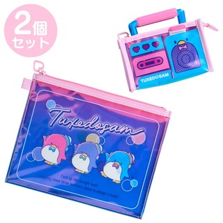 Sanrio 三麗鷗 山姆企鵝生日系列 PVC收納包二入組 舞動音樂 山姆企鵝 072575