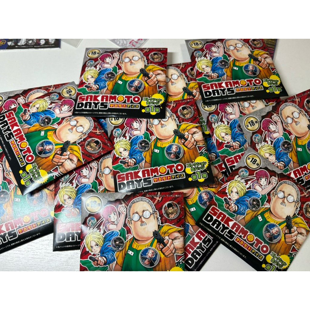 坂本日常 原畫徽章 一彈 盲抽 全新未拆 大佛 南雲 神神迴 勢羽夏生 朝倉新 樂 勢羽真冬