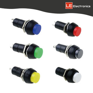 【LE電子商城】按鈕開關 PBS-11A/B 有段 無段 按鈕開關 常開按鈕12MM 復位開關 自鎖開關