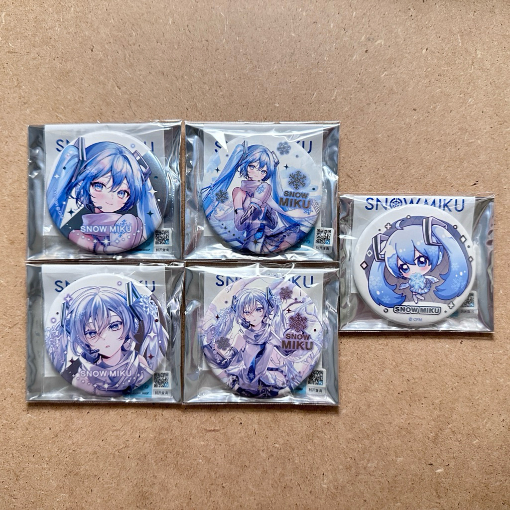 代理版 初音未來 雪初音 雪未來 SNOW MIKU 四季變遷 徽章 胸章