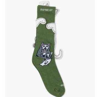 Nevermind.RIPNDIP RNDFALL25159 中指貓 小腿襪 Trick Or Treat Socks