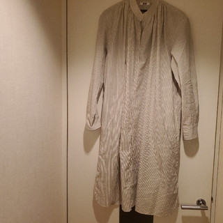 UNIQLO U系列 Lemaire聯名系列 直條紋襯衫連衣裙/長洋裝