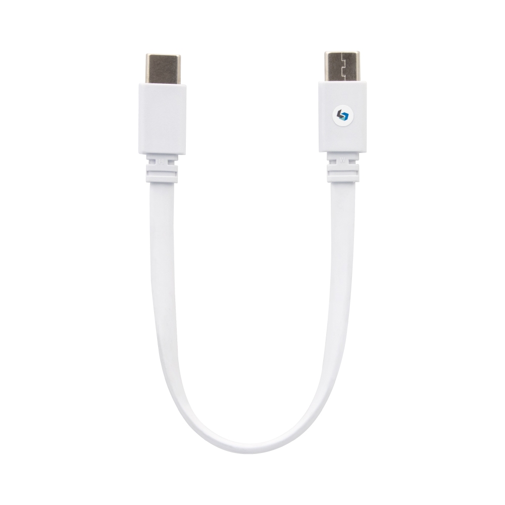 Samsung 三星製造 Type-C to Type-C 扁線短版充電線 (3A,20 cm) -白【密封裝】行動電源