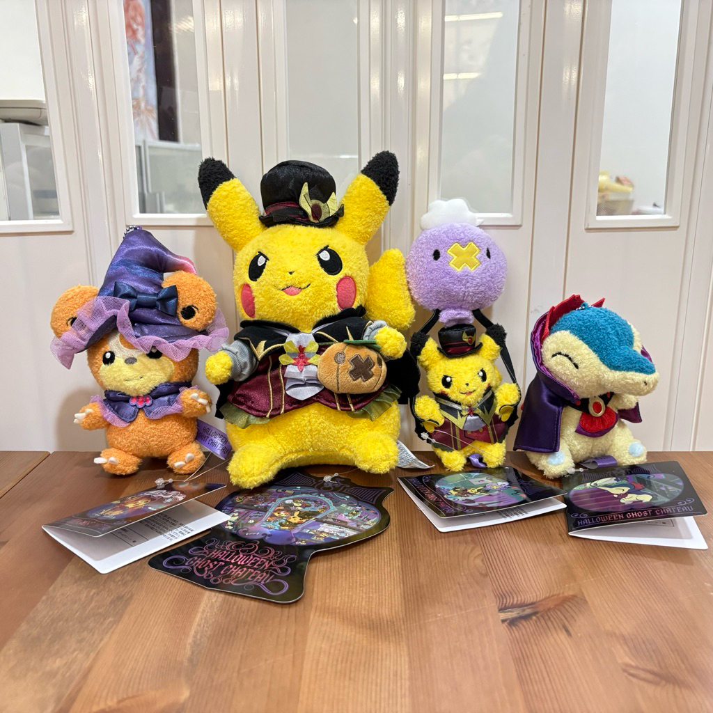 【現貨】 萬聖節 2025 新品 寶可夢中心 皮卡丘 娃娃 吊飾 S偶 S娃 火球鼠 熊寶寶 日本帶回 Pokémon