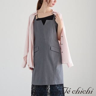 Te chichi 下擺拼接蕾絲吊帶洋裝(0F000561310)