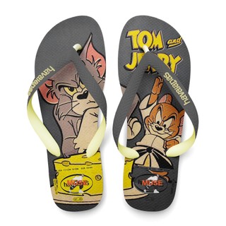 哈瓦仕 灰色湯姆貓與傑利鼠 Tom&Jerry 男女中性款 Warner Classics 巴西止滑夾腳拖 人字沙灘拖鞋
