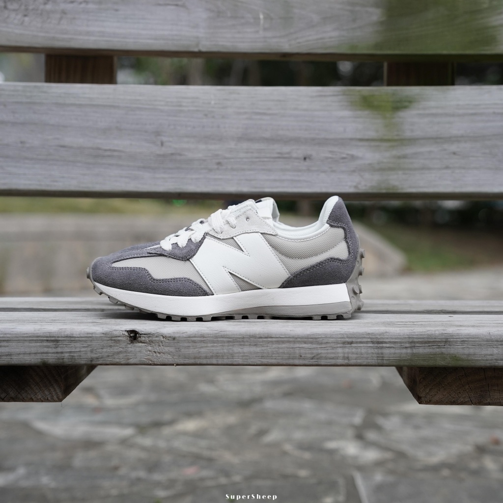 New Balance 327 復古 休閒鞋 男鞋 D楦頭 灰 白 U327LND