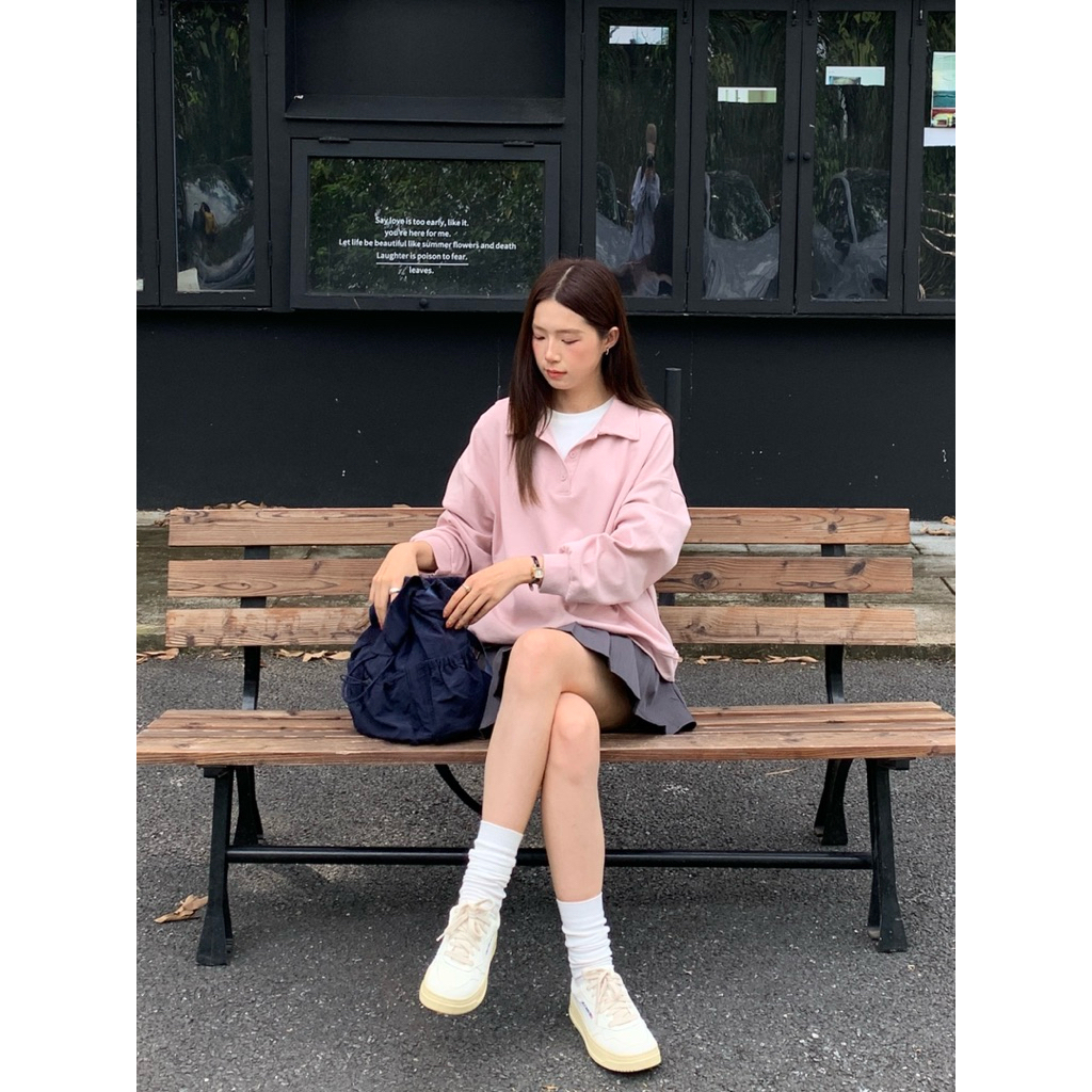 Beforesunrise-小學妹Polo百搭大學T(B251014)