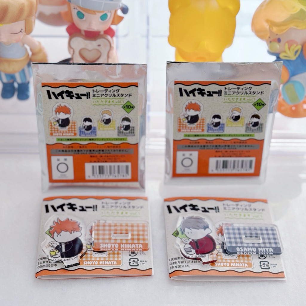 排球少年Plaza限定Vol.1厭世豆豆眼吃飯系列 日向翔陽 宮治 迷你立牌 宮治 徽章