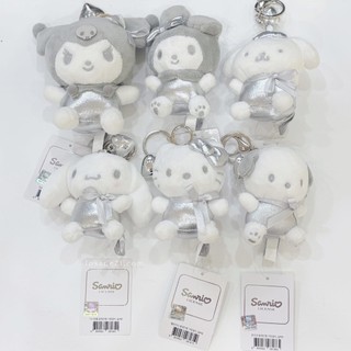 正版 三麗鷗 HELLO KITTY 韓國限定 銀色款 絨毛娃娃 吊飾 鑰匙圈【Insane-21】