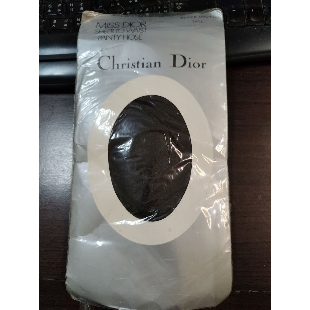奧地利 Christian Dior  Black 黑色 絲襪 Size Tall (XL)