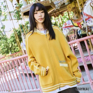 STAYREAL KEEP YOUR SMILE針織連帽外套