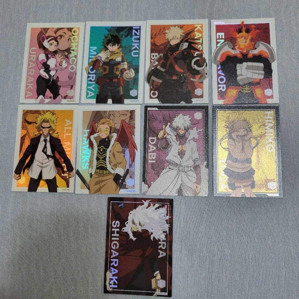 我的英雄學院 小卡 閃卡 卡片 抽卡機(綠谷 爆豪 歐爾麥特 荼毘 安德瓦 御茶子 霍克斯 死柄木 渡我)