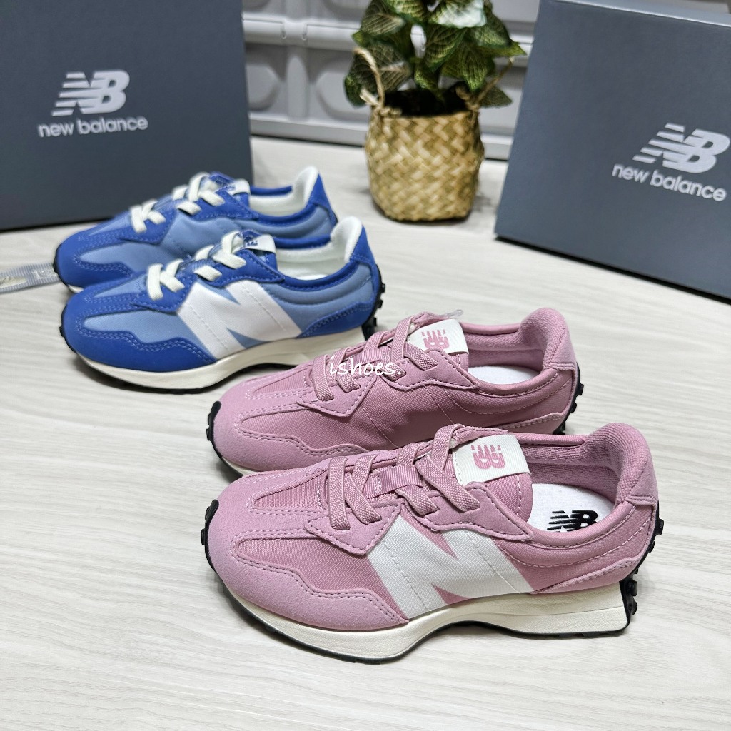 iShoes正品 New Balance 327 中童 童鞋 免綁鞋帶 襪套 運動鞋 PH327PS PH327PW W