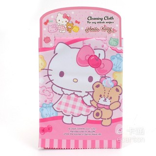 Hello Kitty 可愛卡通眼鏡布 擦拭布 清潔布 可愛造型 韓國製 手機螢幕擦拭布 鏡頭布 防刮 可愛小物