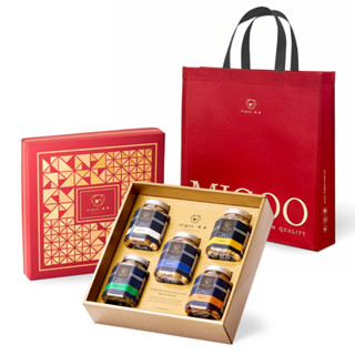 【彌菓migoo】鹽之花 頂級堅果五件組禮盒-綜合/杏仁果/腰果/夏威夷豆/南瓜子 彌果堅果 輕調味 低溫烘焙 送禮首選