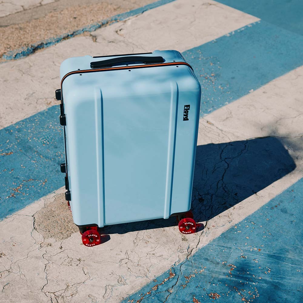 【德國 Floyd 21吋登機箱 寶寶藍】行李箱 收納箱 登機箱 滑板 21吋登機箱