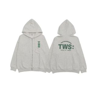 台灣免運💕 TWS X WEGO 2025 UTUMN & winter with TWS同款 印花 連帽 拉鍊 衛衣