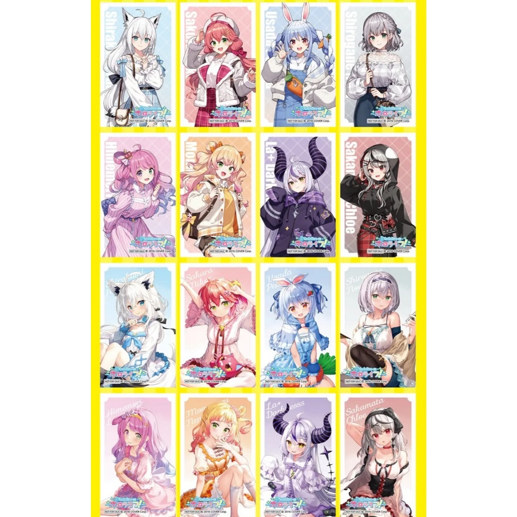 全新 hololive 原創貼紙 桃鈴音音 姬森璐娜 蕾絲睡衣 桃鈴ねね 姫森ルーナ LAWSON 一番賞 動漫 周邊