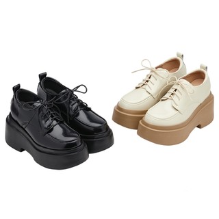 【Grace Gift】牛津鞋 女鞋【摩登比例內增高輕量厚底牛津鞋】2色 35-39號 內增高 厚底 通勤鞋 演唱會戰鞋