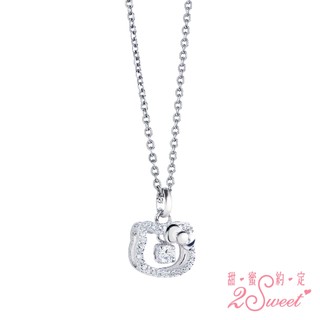 【凱蒂貓Hello Kitty】簡約風系列-純銀墜飾(PEV-1664)