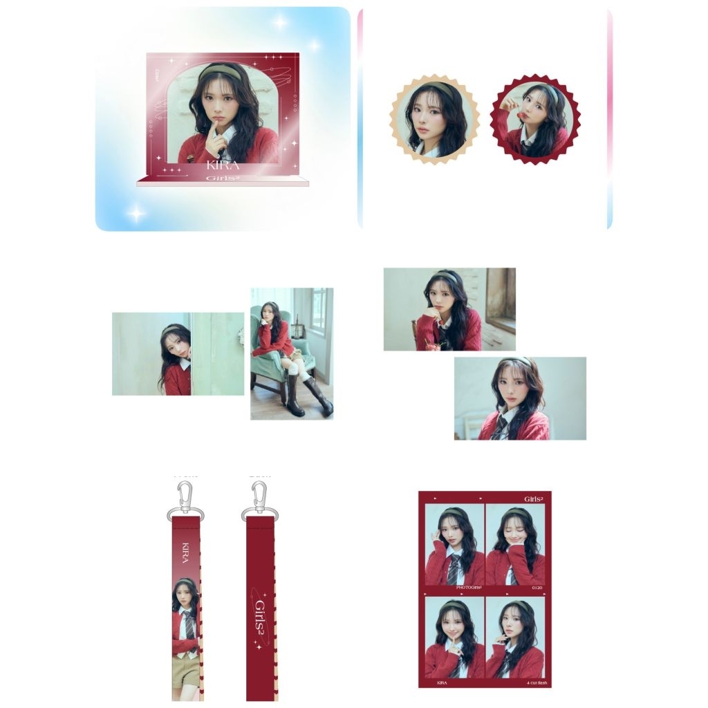 ☆ 現貨 ☆ Girls2 Girls² mirage2 秘密戰士 幻影甜心 咲 山口綺羅 Kira 立牌 胸章 寫真
