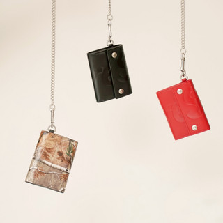 【Focus Store】Supreme Leather Chain 皮革 鏈條 短夾 皮夾 錢包 義大利製 迷彩 紅