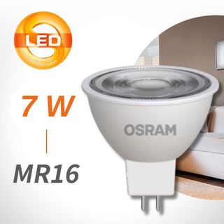 【OSRAM 歐司朗】7W 星亮 MR16 LED 杯燈 免安定器 直壓杯燈 投射燈 珠寶燈 展示燈 軌道燈 白光 黃光