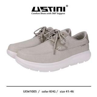 【千禾漾】Ustini我挺你健康鞋水土服氣 - 綁帶布鞋 - (男/女款 ) 木質卡其 休閒鞋