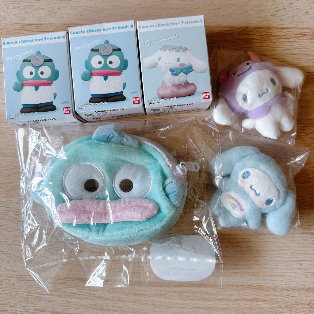 《現貨》三麗鷗 sanrio 大耳狗 惡魔大耳狗 餃子大耳狗 漢頓 醜魚 公仔 娃娃 盒玩 明盒 化妝包 生日禮物 聖誕