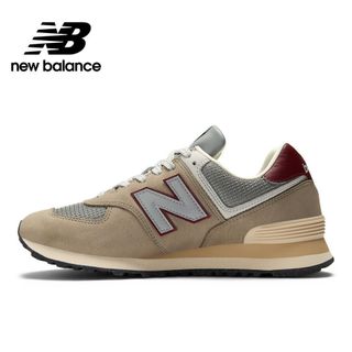 New Balance 男 復古鞋 運動 休閒 D楦 NB 574 舒適 緩震 麂皮 穿搭 灰棕 U574SKB