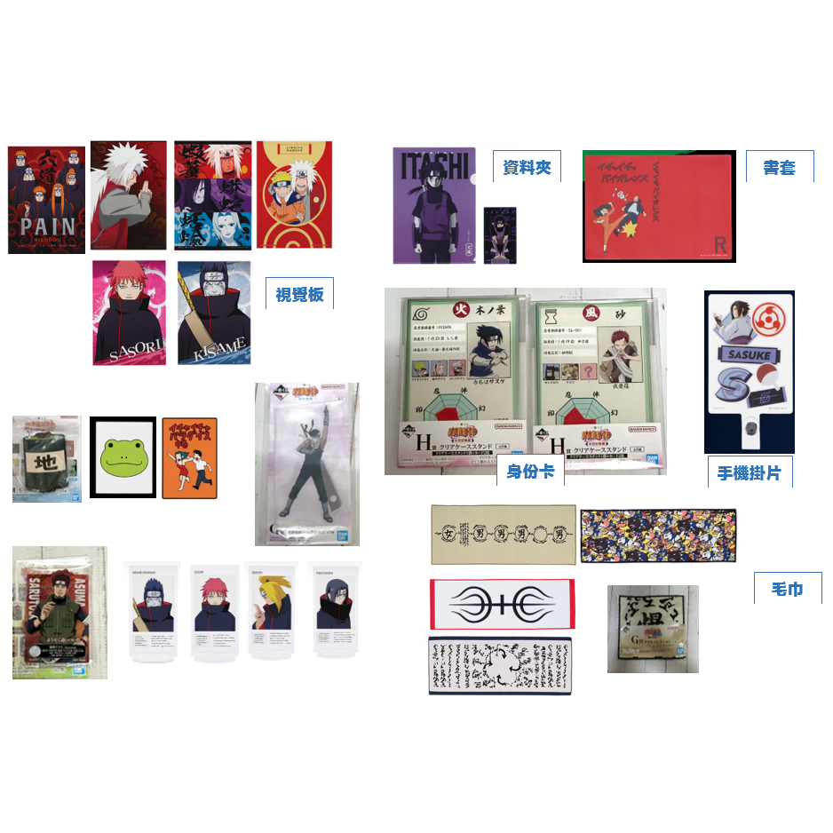 一番賞 火影忍者 疾風傳 連接思想 傳說的三忍 中忍考試篇  通靈之術 尾獸 立牌 四代目  NARUTO 鋼手 大蛇丸